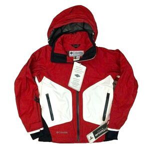 Columbia-Women Sz XS-Omni-Tech-Titanium-Waterproof/Breathable-Red-NWT-SL2133-601